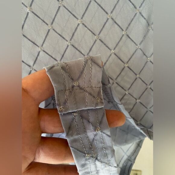 Semi-Sheer Fashion Pantyhose, Baby Blue, New - Picture 9 of 11